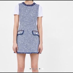 Zara Tweed Pinafore Dress!